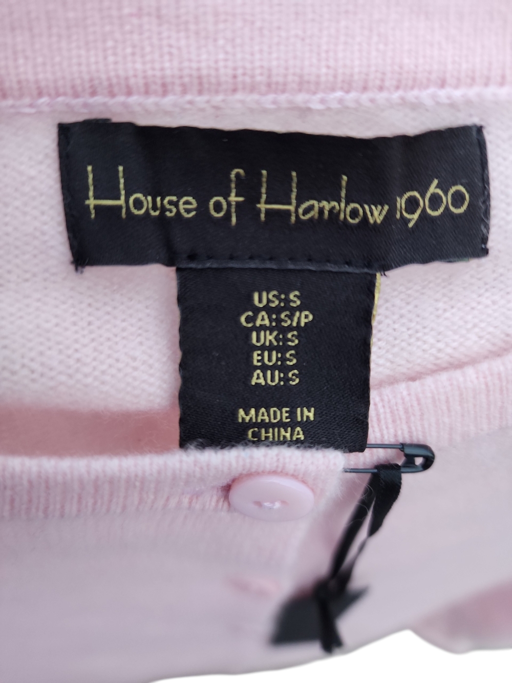 House Of Harlow Cashmere Crewneck Cardigan Small - Picture 3 of 11